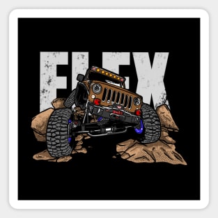 Brown Jeep Flex Magnet